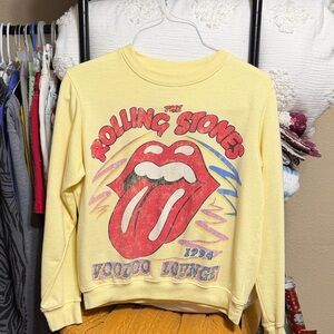 Rolling Stones Yellow Crewneck